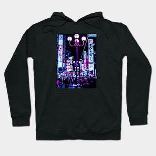 Tokyo Street Neon Synthwave Hoodie